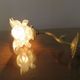 Art Deco wall lamp in bronze and tulip in the shape of pink 30s 40s