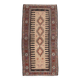 Ivory & Brown Turkish Vintage Kilim Rug, 99x197Cm