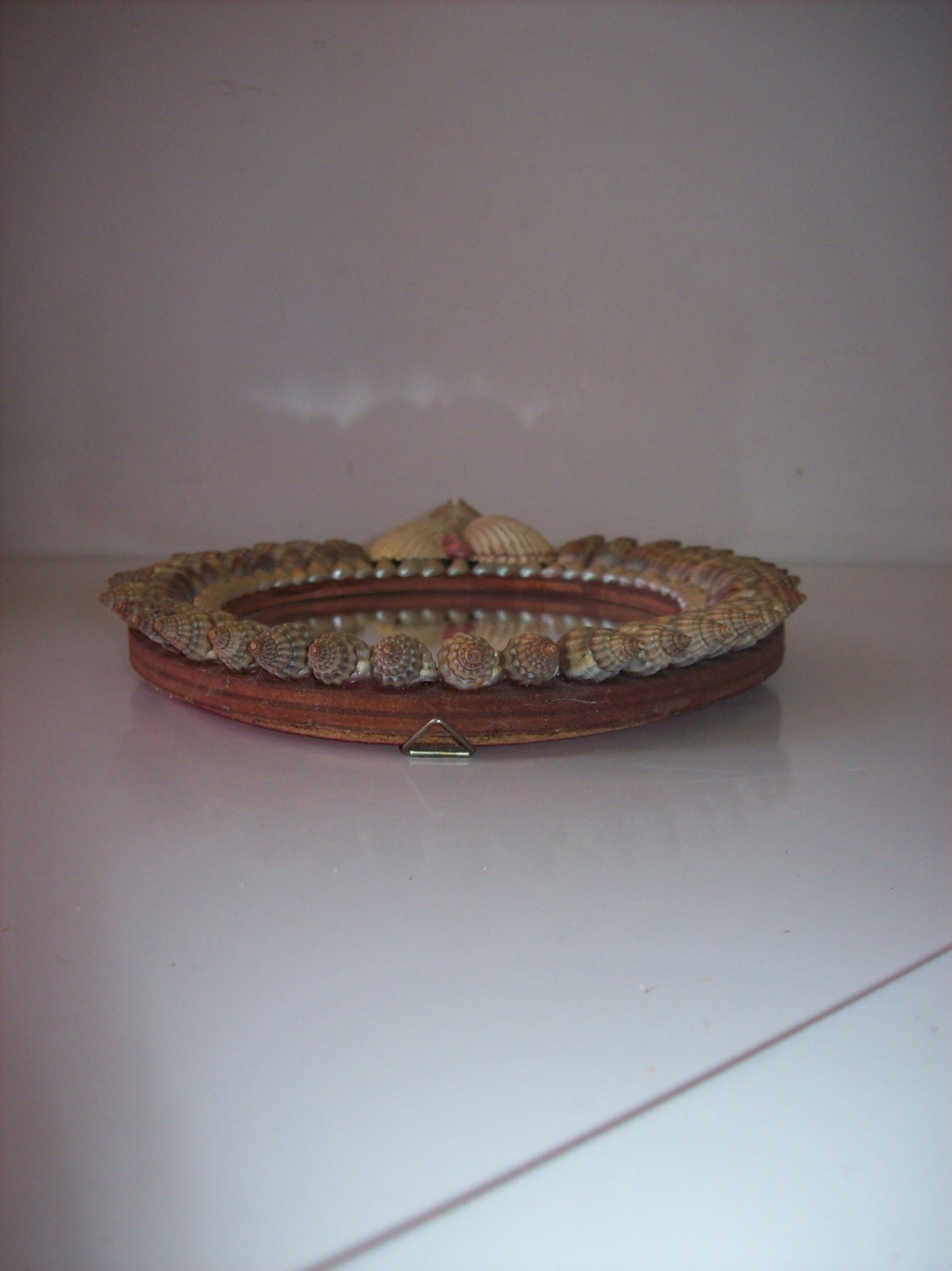 Hand or hanging shell mirror