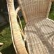 Rattan armchair duo