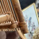 Rattan wall shelf