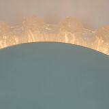 back lit wall MIRROR by schöninger acrylic frame ice glass decor 1960s 1970