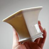 3 nesting white porcelain planters