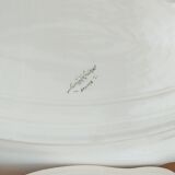 Duo of oval serving dishes in Sarreguemines porcelain