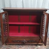 Louis XIII oak display case