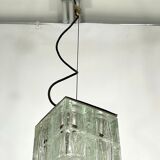 Poliarte, clear Murano glass pendant from 70s