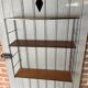 String shelf in wood and iron
