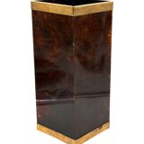 Mid-century brass and bakelite umbrella stand, France 1960s