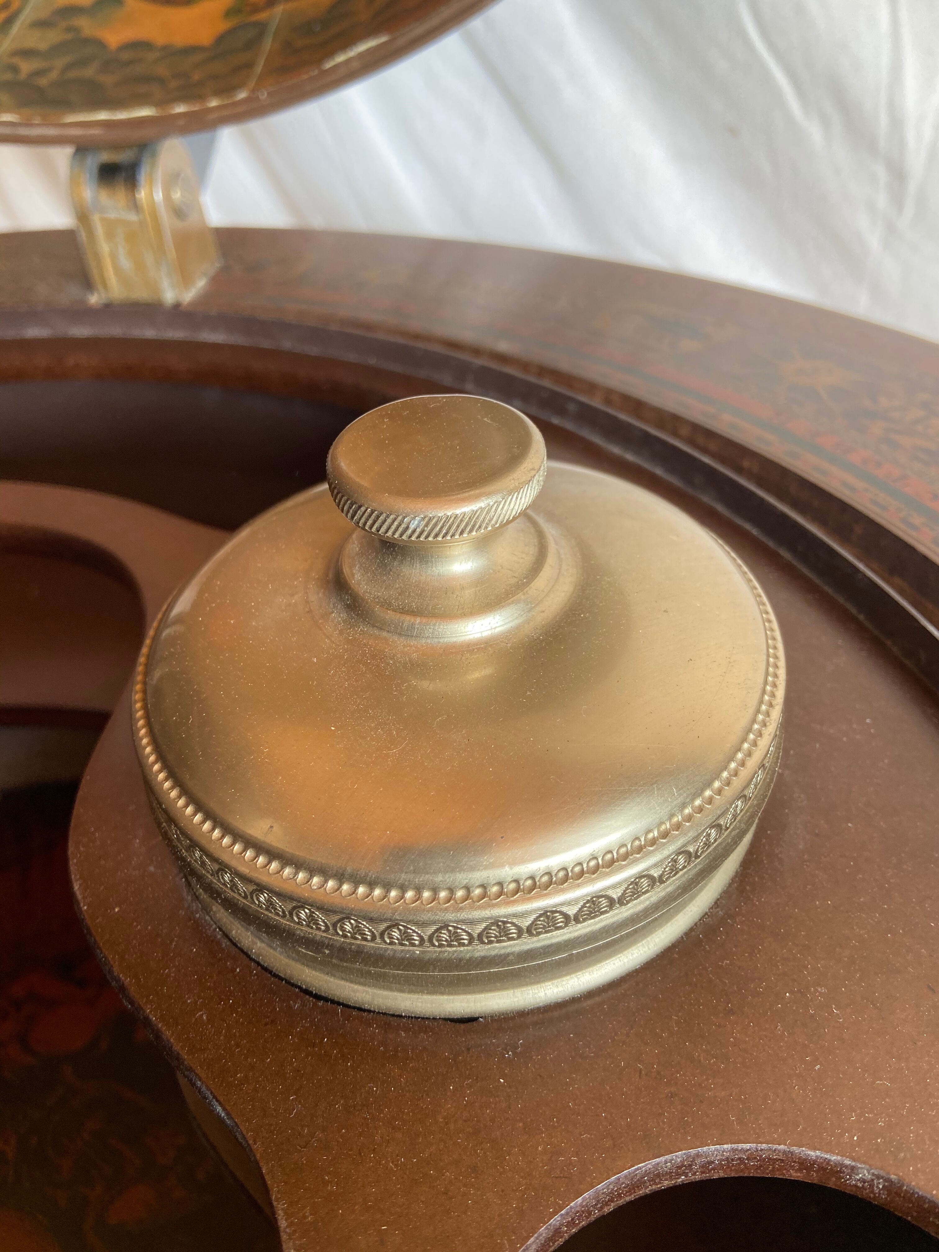 Vintage bar world map Italy 1970