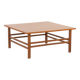 Scandinavian mid century square teak coffee table, Denmark 1970s