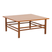 Table basse carrée en teck scandinave des années 1970, Danemark