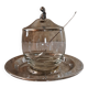 old Oneida glass and silver metal jam maker
