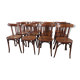 Suite of 12 chairs of bistrot Baumann 1940s