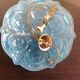 Suspension in blue glass paste signed Degué / art deco style
