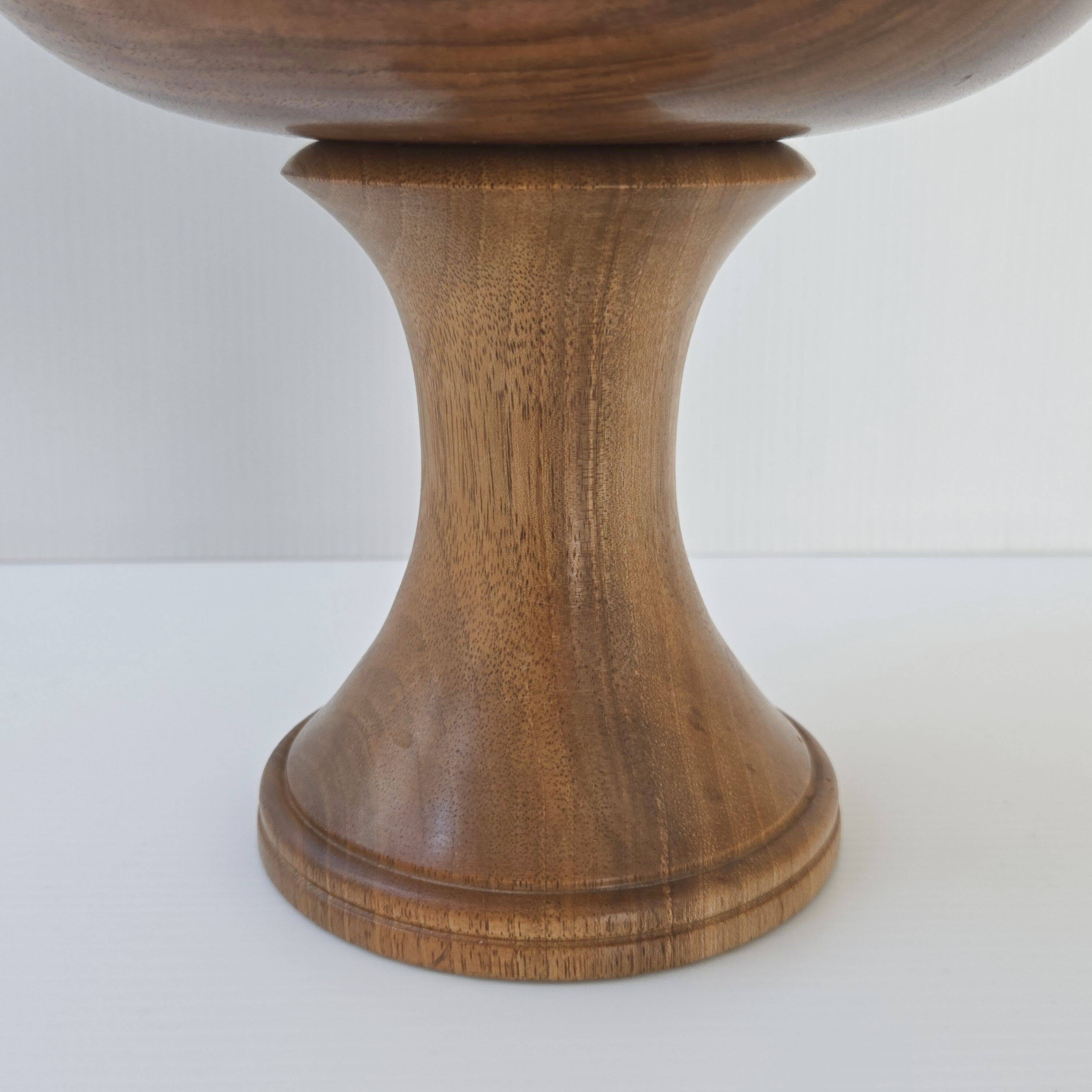 Vintage Scandinavian candy box from the 1960s in walnut and rosewood