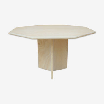 Vintage dining table in travertine by Cinna editions