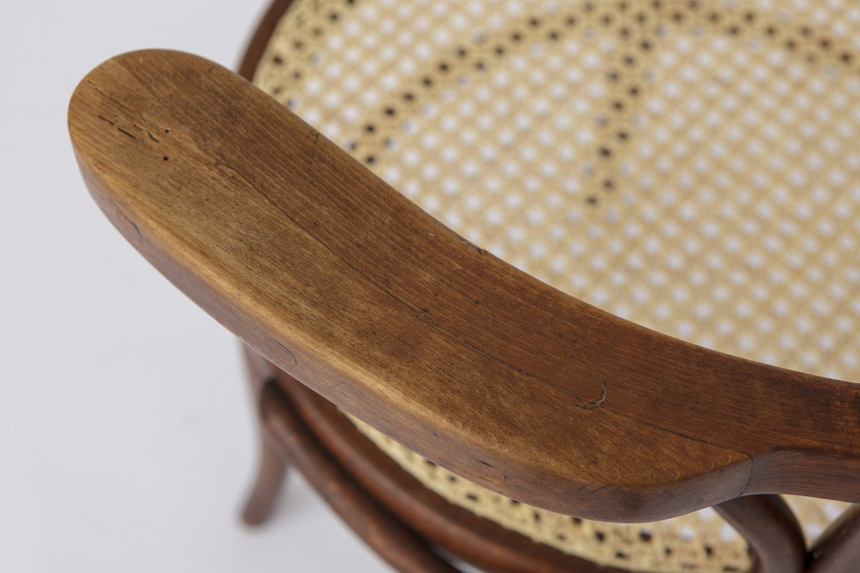Vintage Bentwood Chair by Fischel Austria 1940s-1950s | Restored Beech Wood