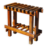 Ancienne table console de ferme en bois massif