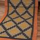 Tapis en jute et coton tissé à la main