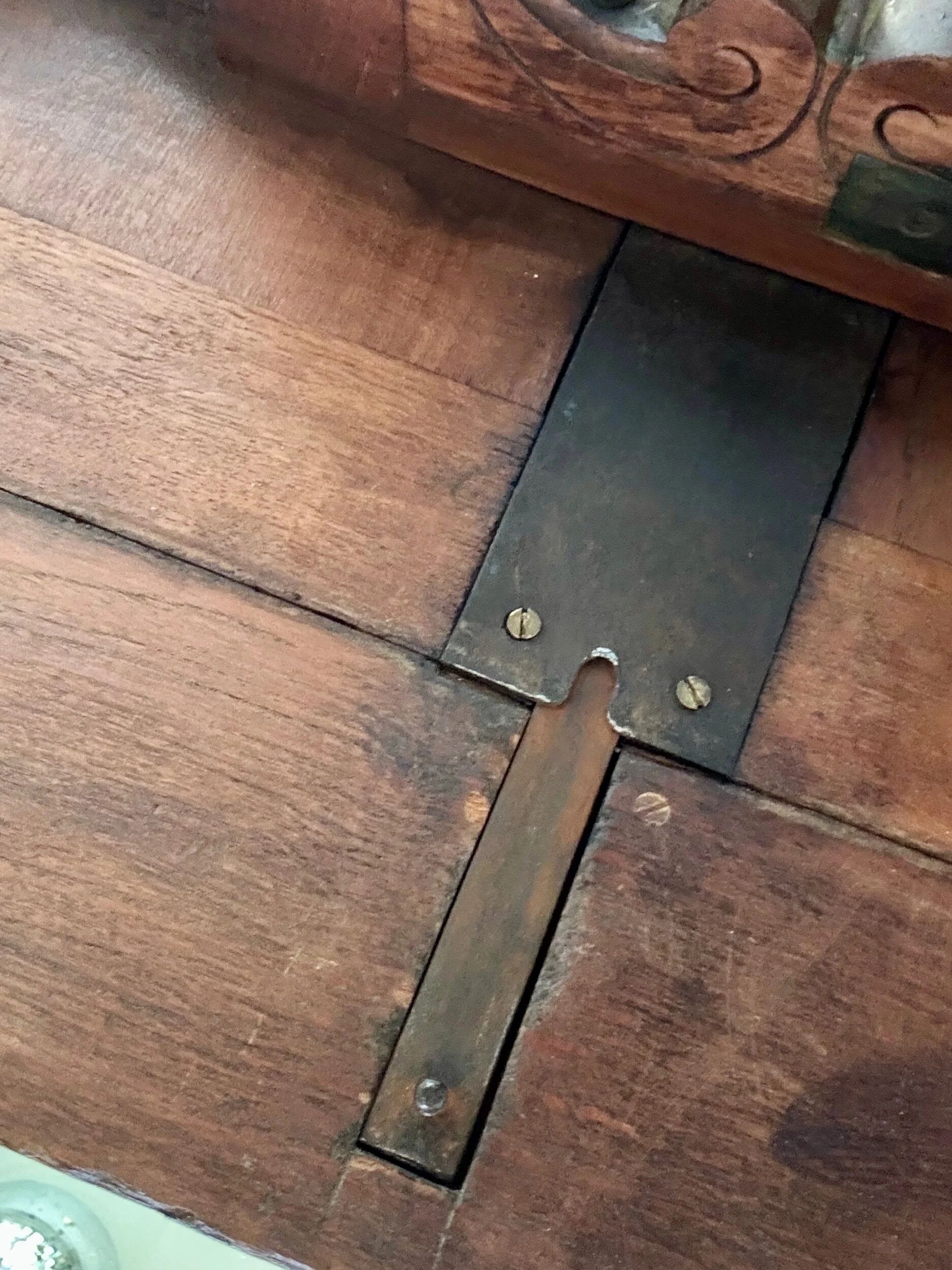 Table bistrot à abattants en bois foncé