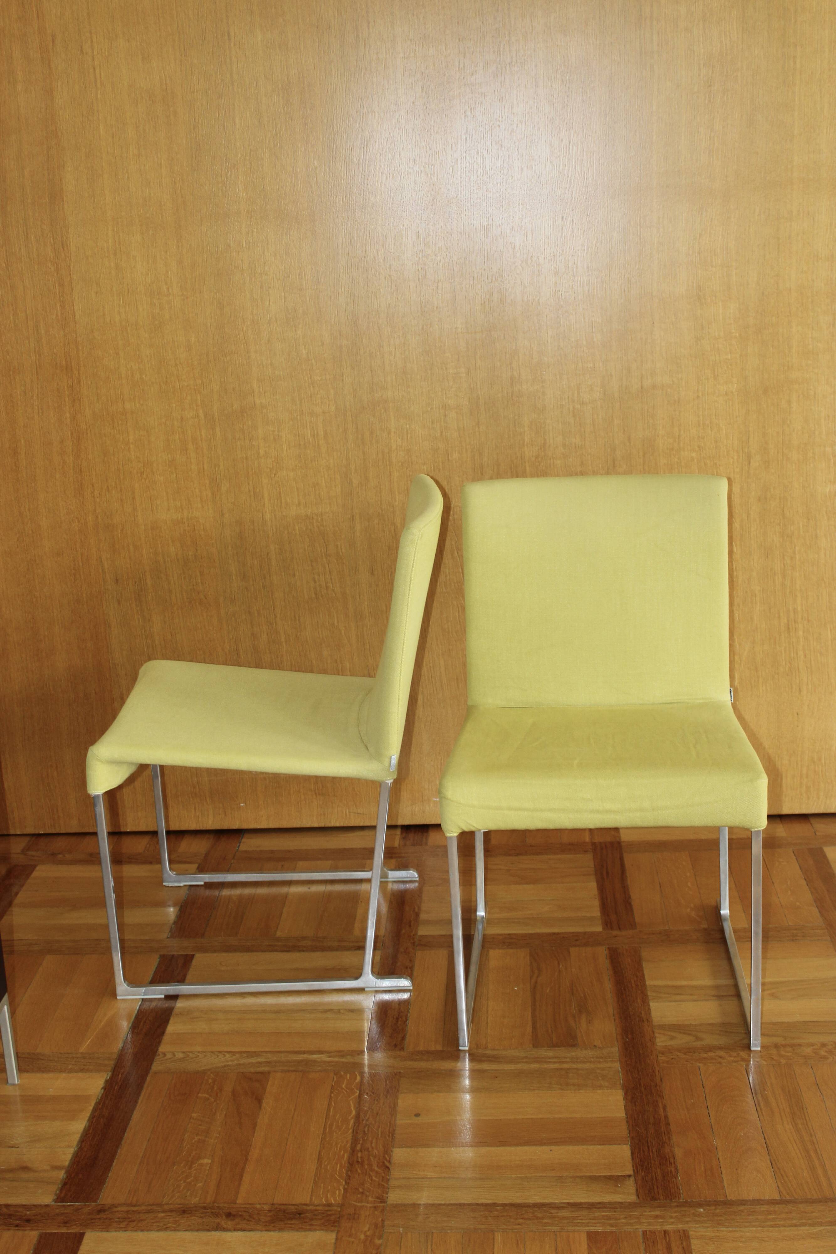 B&b italia maxalto - chaise solo, pieds chrome - design antonio citterio
