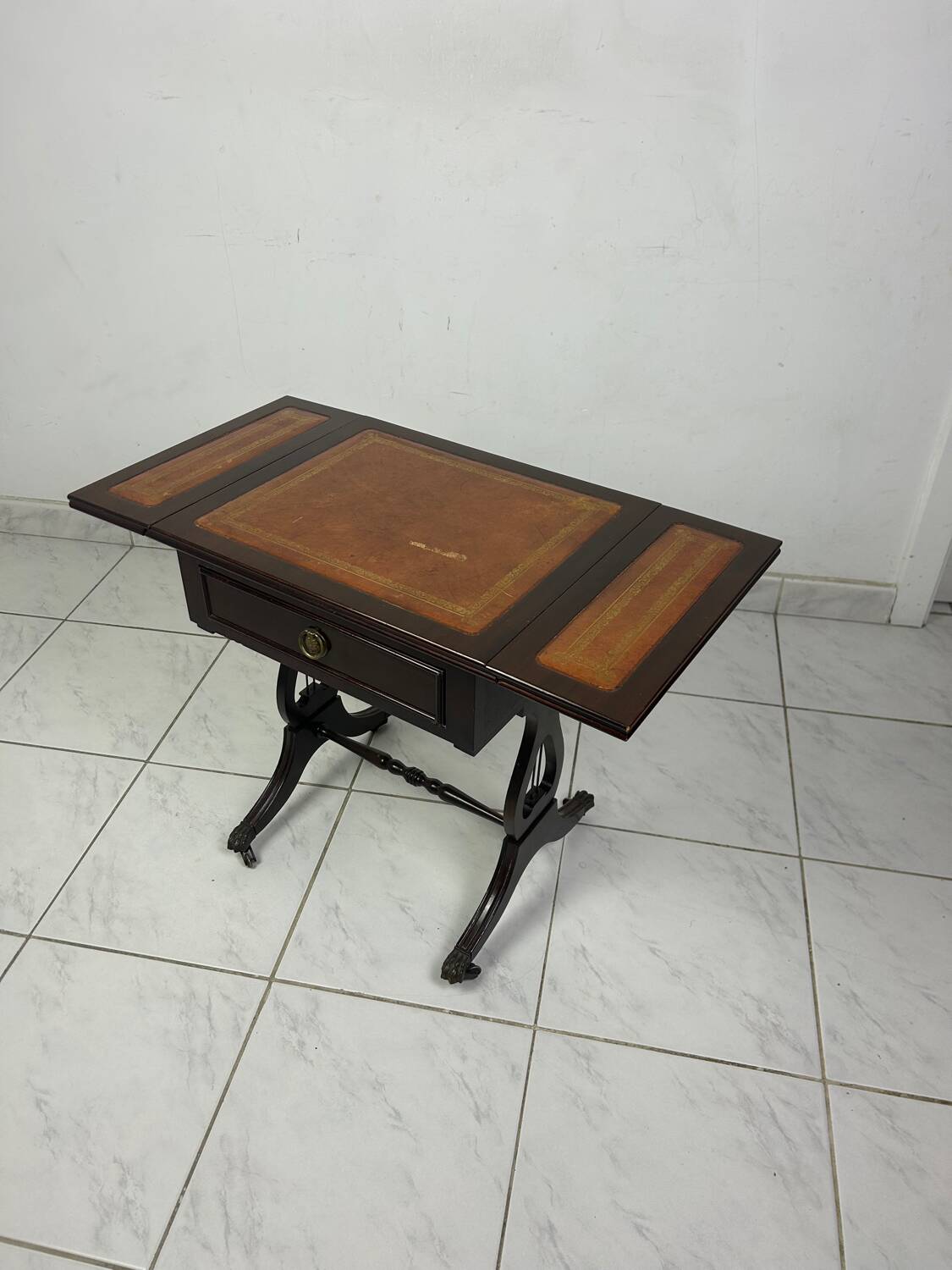 Antique side table English style foldable