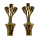 Lumi Milano, Mid-Century Modern pair of Italian brass sconces from 60s