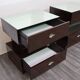 Paire de chevets en ébène design cubique années 80