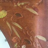 Vintage mirror all in leather 25x20cm