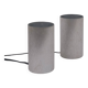 70s brushed aluminum lamps