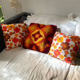 Coussin décoratif au Punch Needle 70