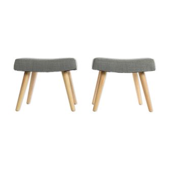 Pair of grey Scandinavian style stools from the "I love you etc."