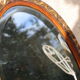 Miroir ovale biseauté Art déco
