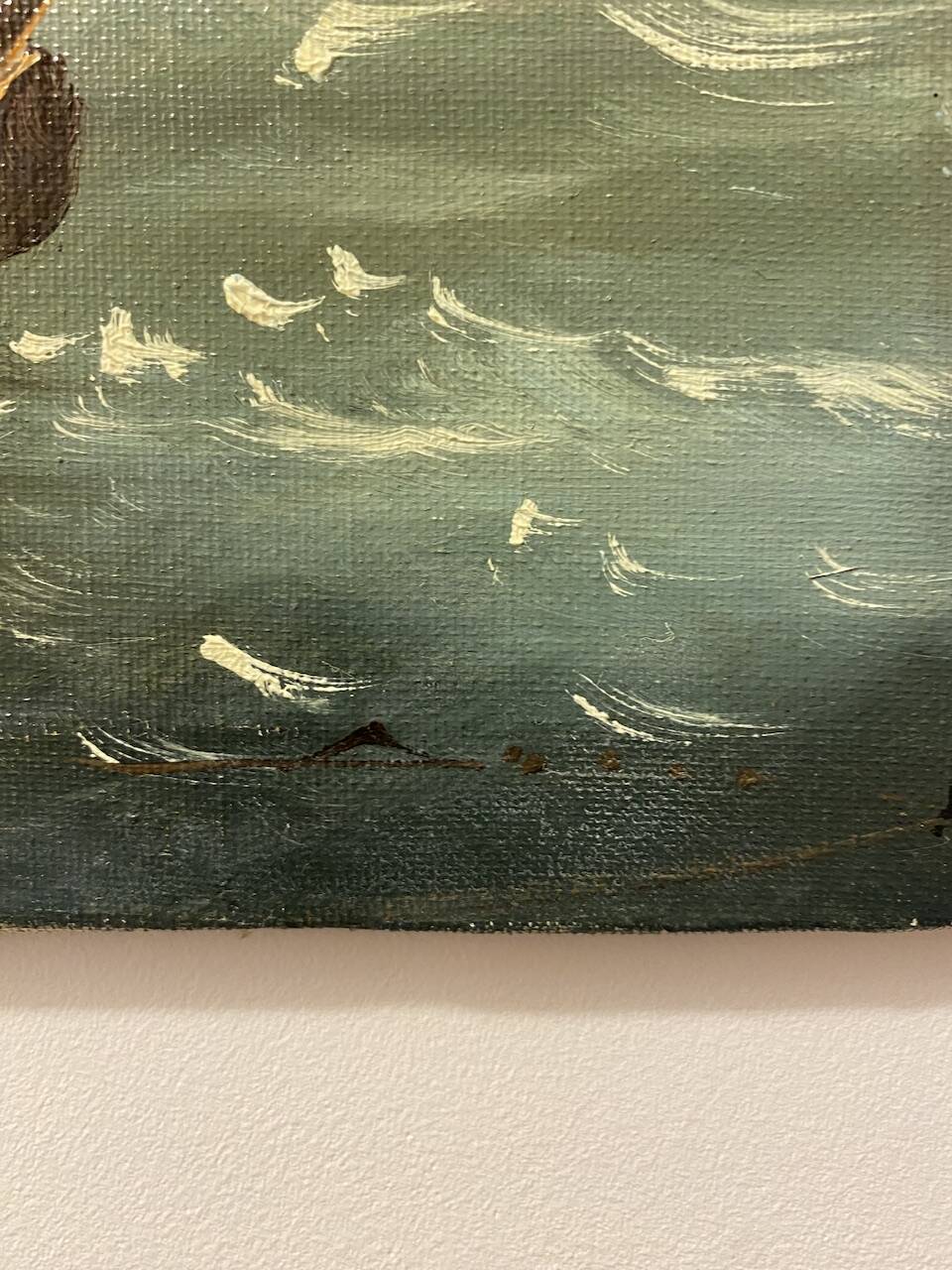 Old painting, Navy, signed, 60s/70s