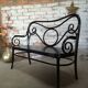 Banquette Thonet laqué noir