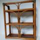 Vintage rattan wall shelf