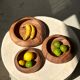 Bowl or monoxyl teak cut d:25.5