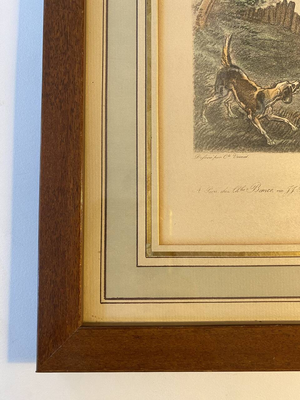 Old engraving, The Hunter after Carle Vernet 20th century