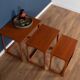 Retro teak 1960s mid century nest of tables coffee tables