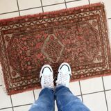 Vintage 1940s Persian Hamadan rug (62cm x 96cm) - 1C1249