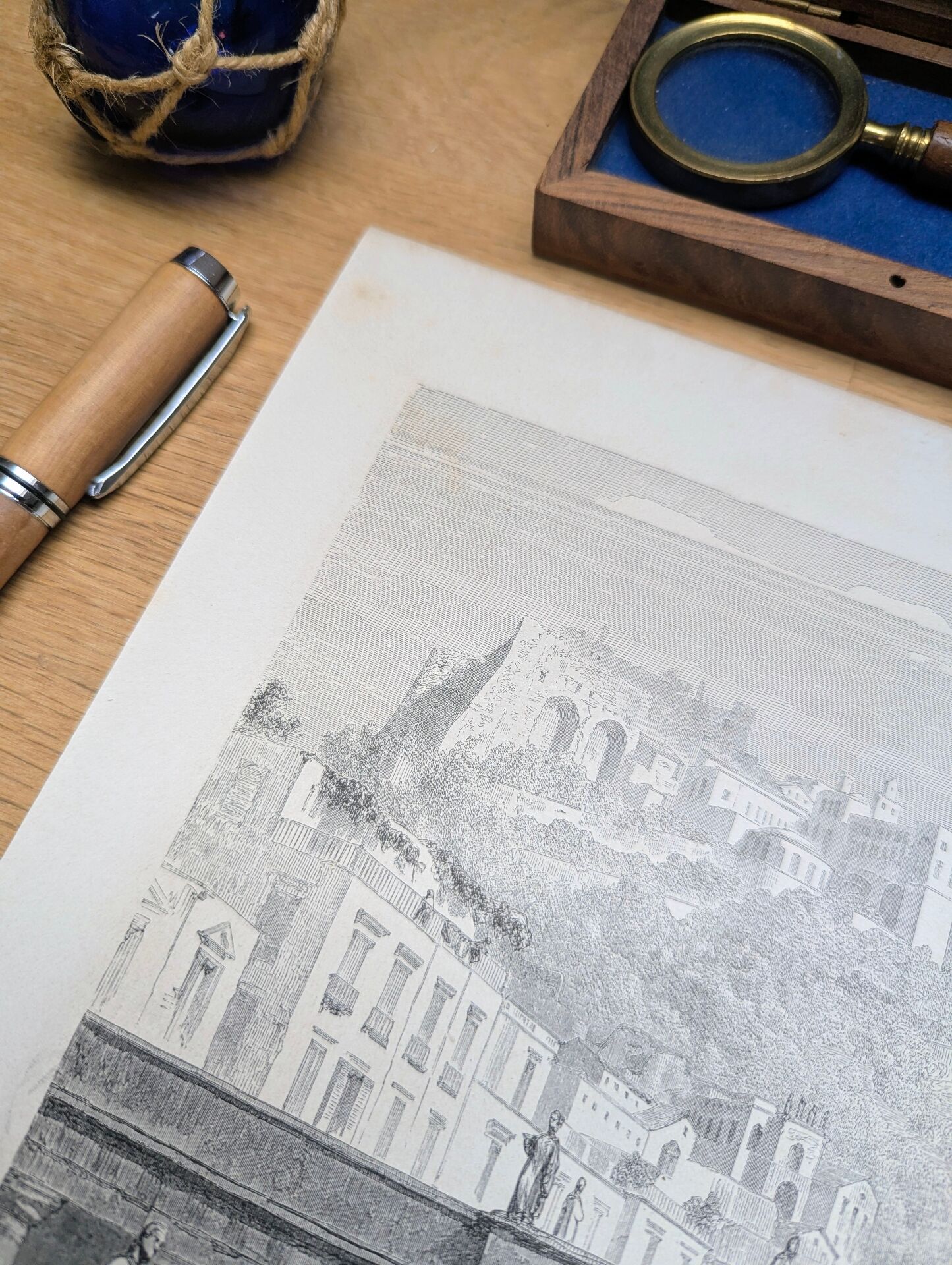 Castel Sant'Elmo, Naples. Printed in 1861.