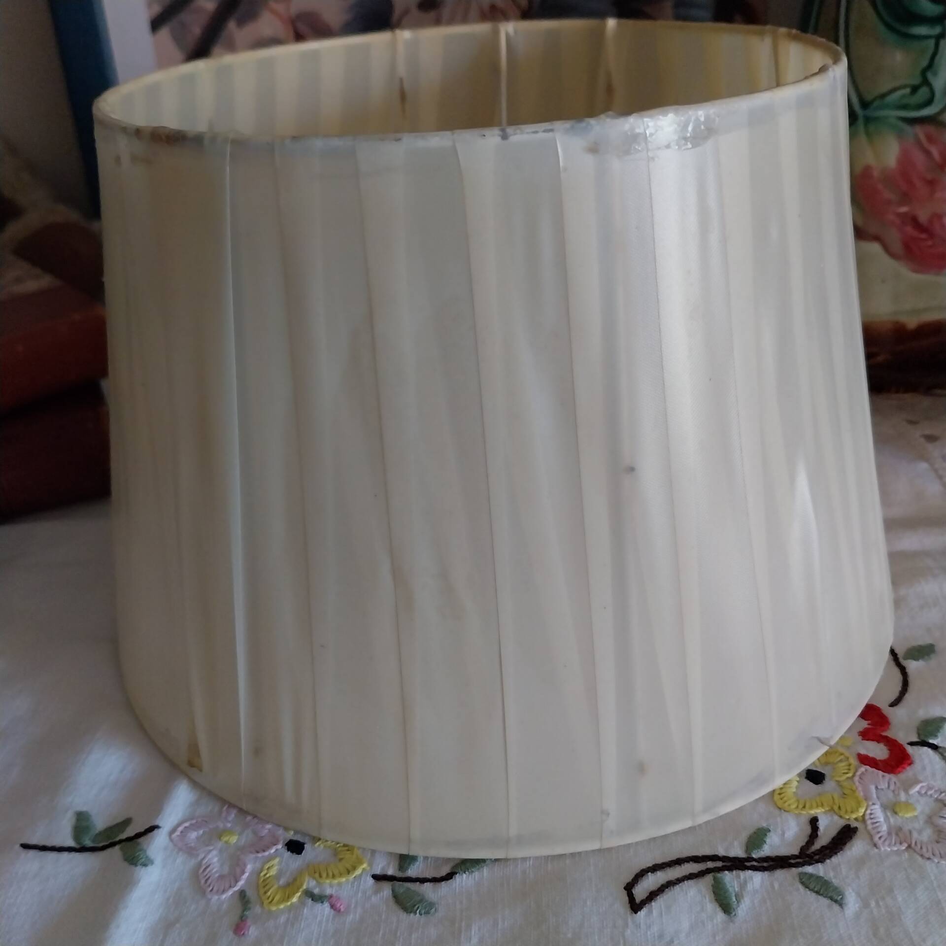 Old Clichy glass table lamp