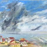 Seaside Hamlet Painting