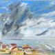Seaside Hamlet Painting