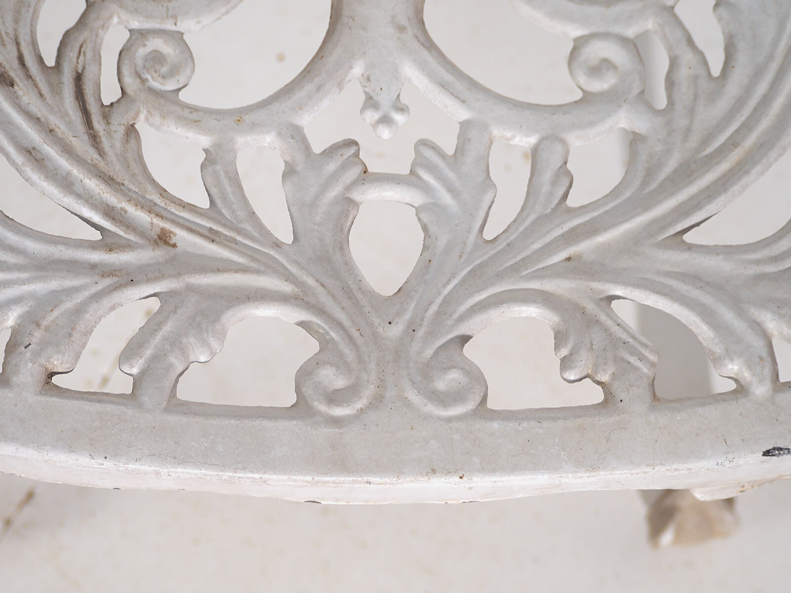 Vintage White Garden Chair (c.1950) #6