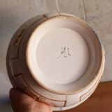 Old earthenware salad bowl