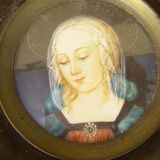 Miniature on natural material