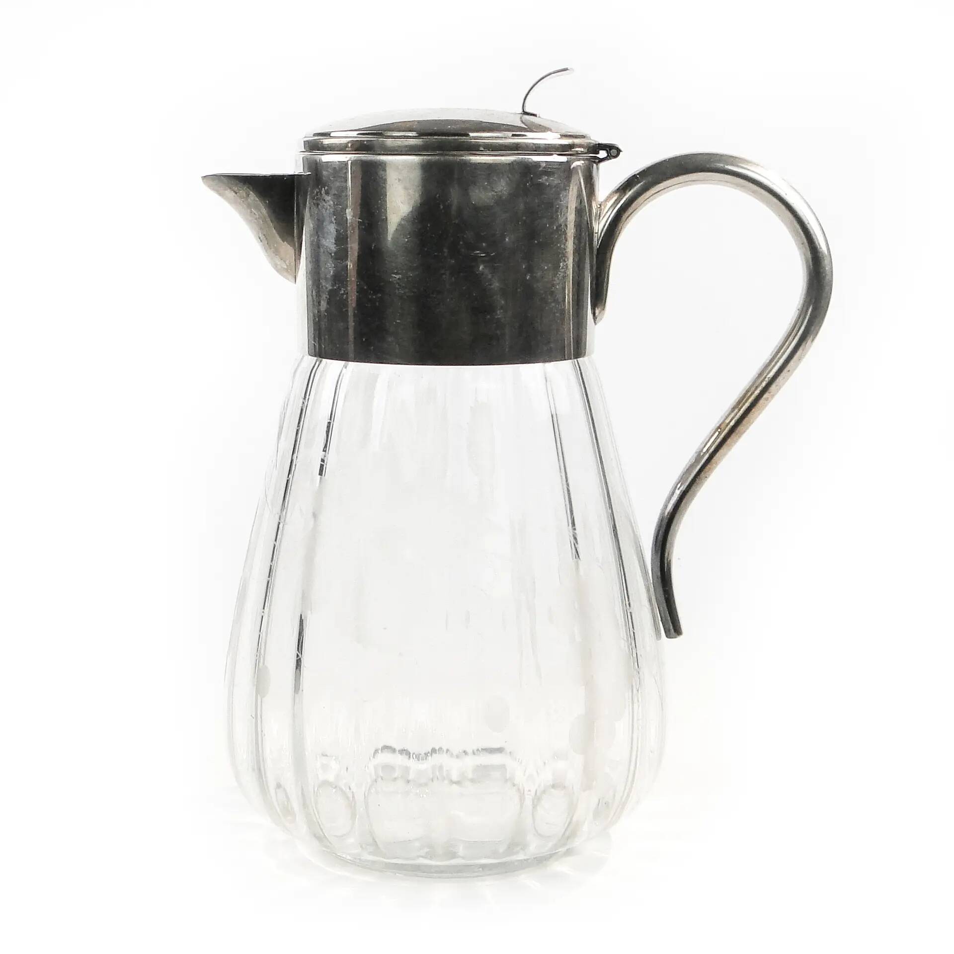 Art Deco wine jug, glass, Germany, 1920s