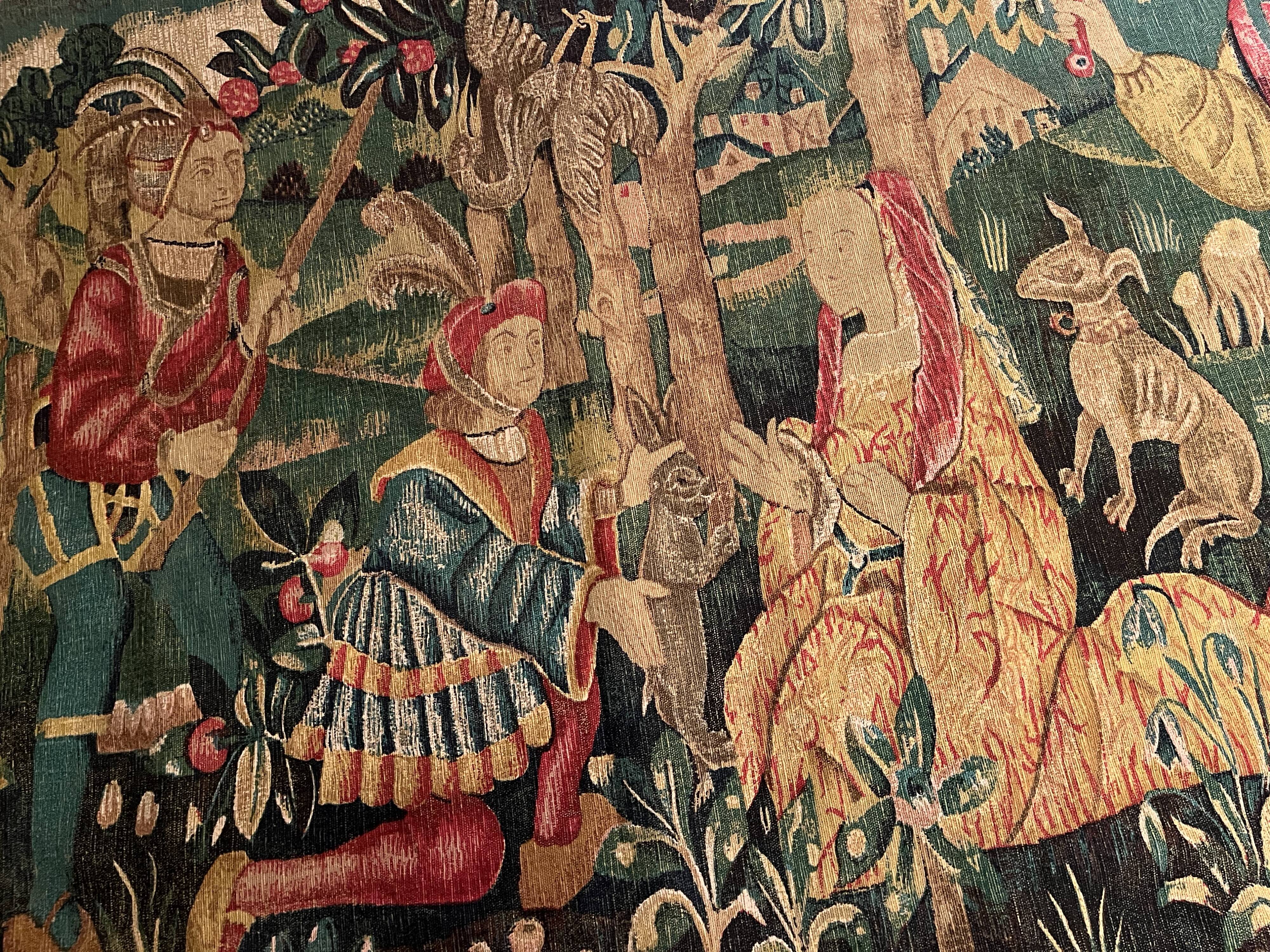 "Falcon Hunting" Wall Hanging Tapestry