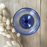 Vintage blue foot glasses